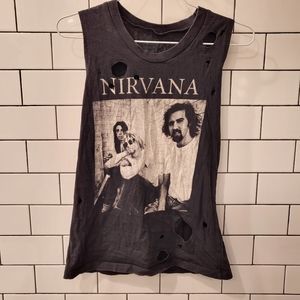 NIRVANA Graphic Distressed Grunge Tee Size XS